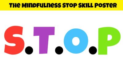 Mindfulness Stop Skill Poster for Schools